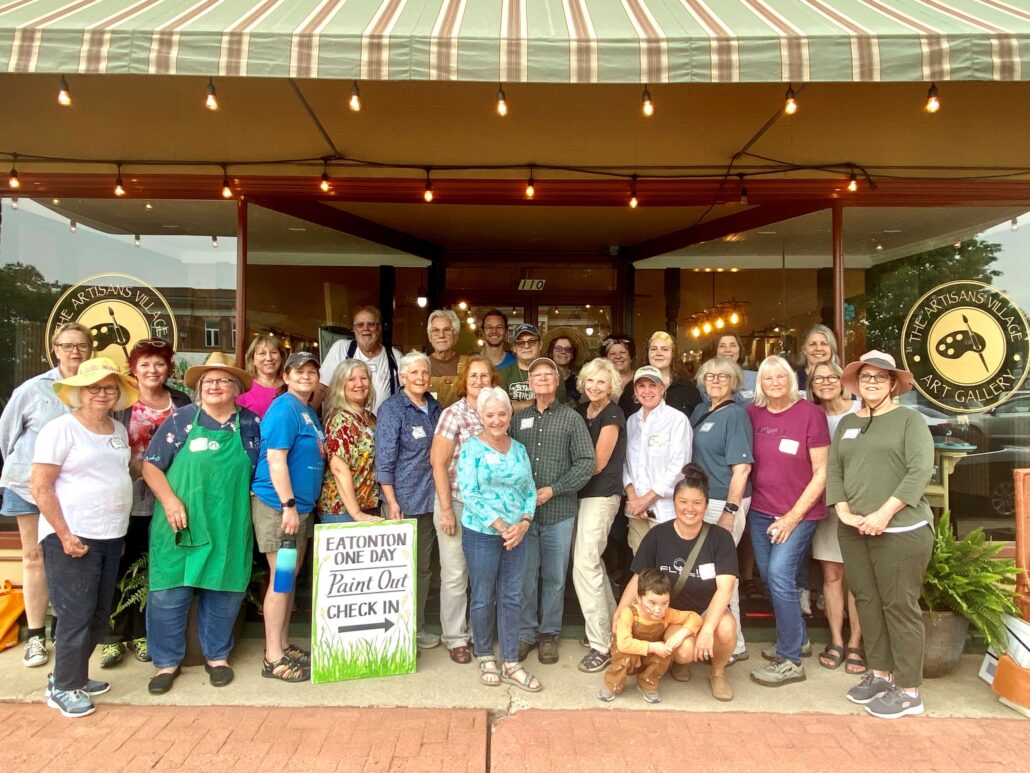 EatontonOneDayPaintOut_2023_Group The Artisans Village Eatonton