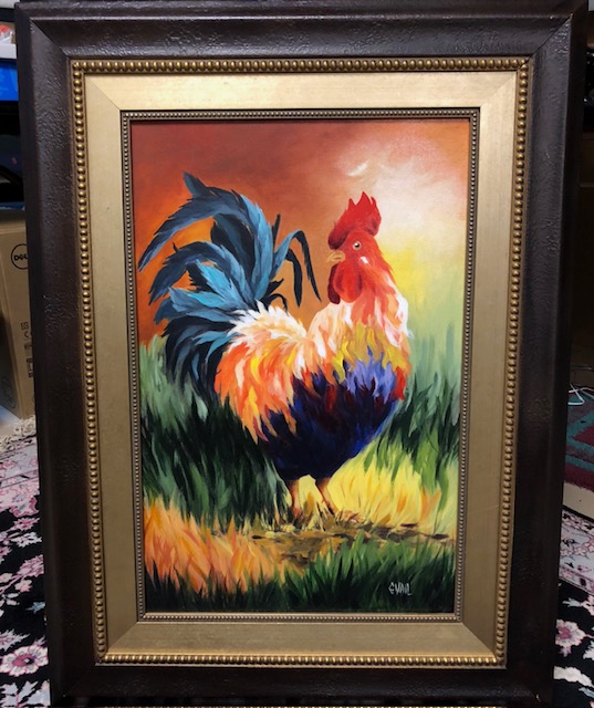 Gail Vail - 33” x 24 1/2” framed. Giclee, priced at $400, sale for $200.