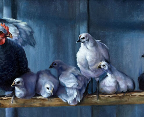 PatDeVaneBurns_SheRulestheRoost_oil_12x36